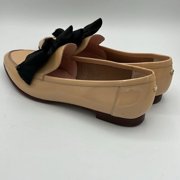 KATE SPADE New York Light Pink Bow Leather Cosetta Pointed Toe Bow Loafers B36 - Picture 7 of 13